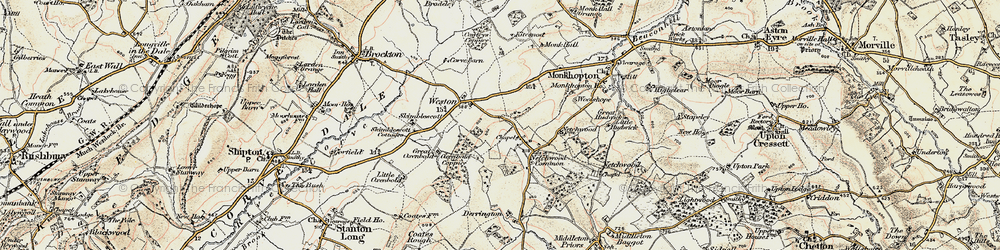 Old map of Upper Netchwood in 1902