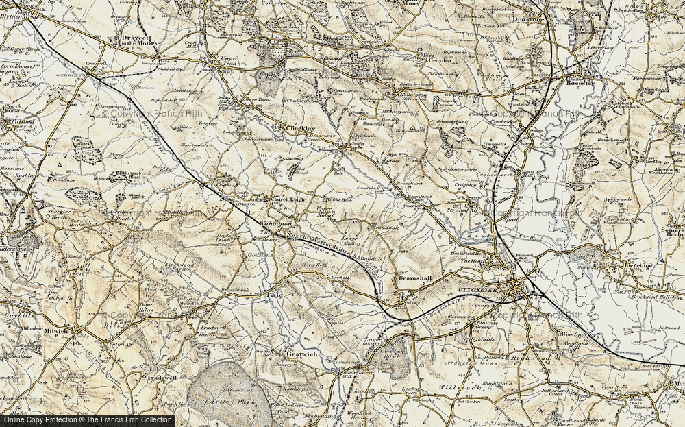 Old Map of Upper Nobut, 1902 in 1902