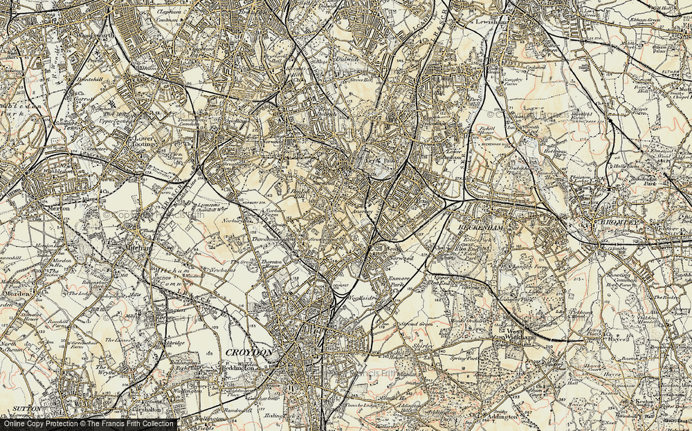 Old Map of Upper Norwood, 1897-1902 in 1897-1902