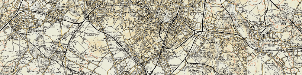 Old map of Upper Norwood in 1897-1902
