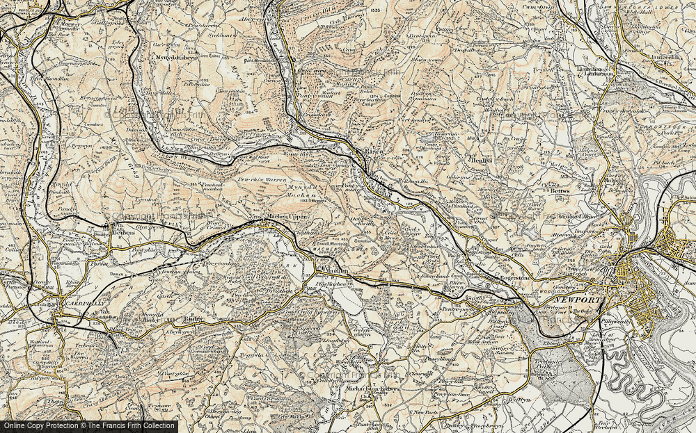 Old Map of Upper Ochrwyth, 1899-1900 in 1899-1900