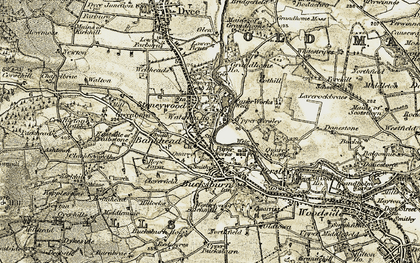 Old map of Persley in 1909
