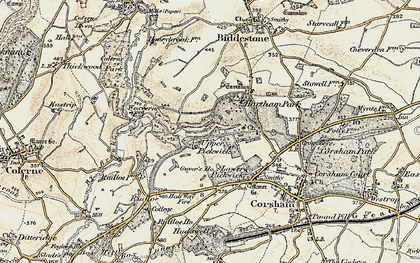 Old map of Upper Pickwick in 1899