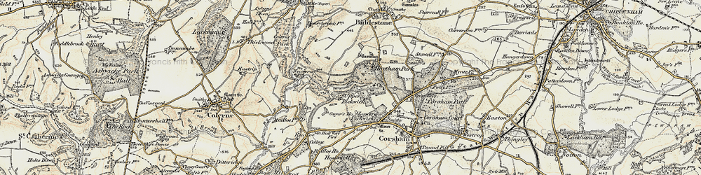 Old map of Upper Pickwick in 1899