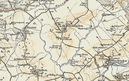 Old map of Upper Pollicott in 1898
