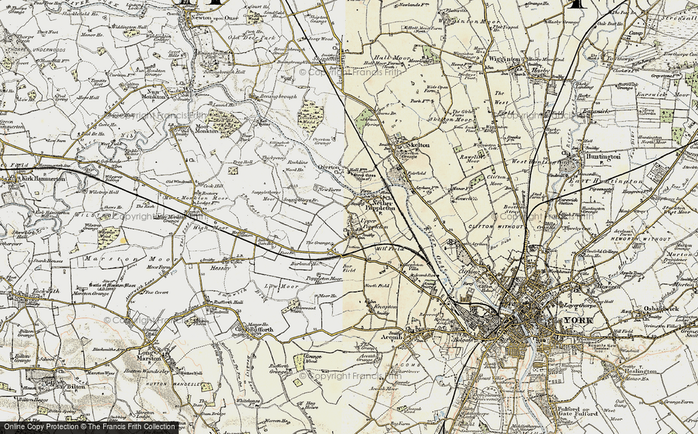 Old Map of Upper Poppleton, 1903-1904 in 1903-1904