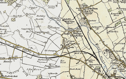 Old map of Upper Poppleton in 1903-1904