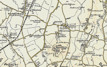 Old map of Upper Quinton in 1899-1901