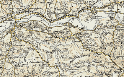 Old map of Upper Rochford in 1901-1902