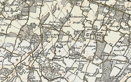 Old map of Upper Rodmersham in 1897-1898