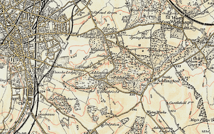 Old map of Addington Hills in 1897-1902
