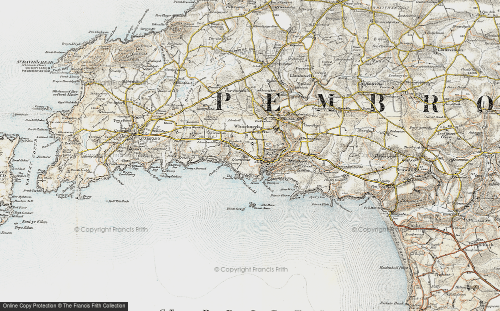 Old Map of Upper Solva, 0-1912 in 0-1912