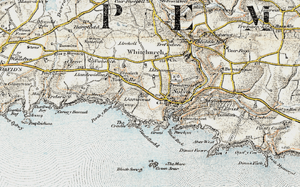 Old map of Upper Solva in 0-1912