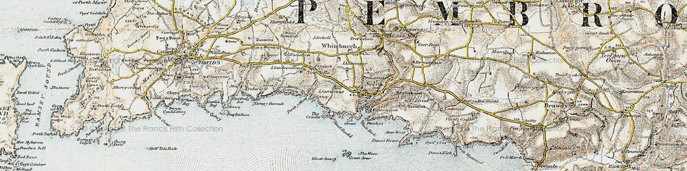 Old map of Upper Solva in 0-1912