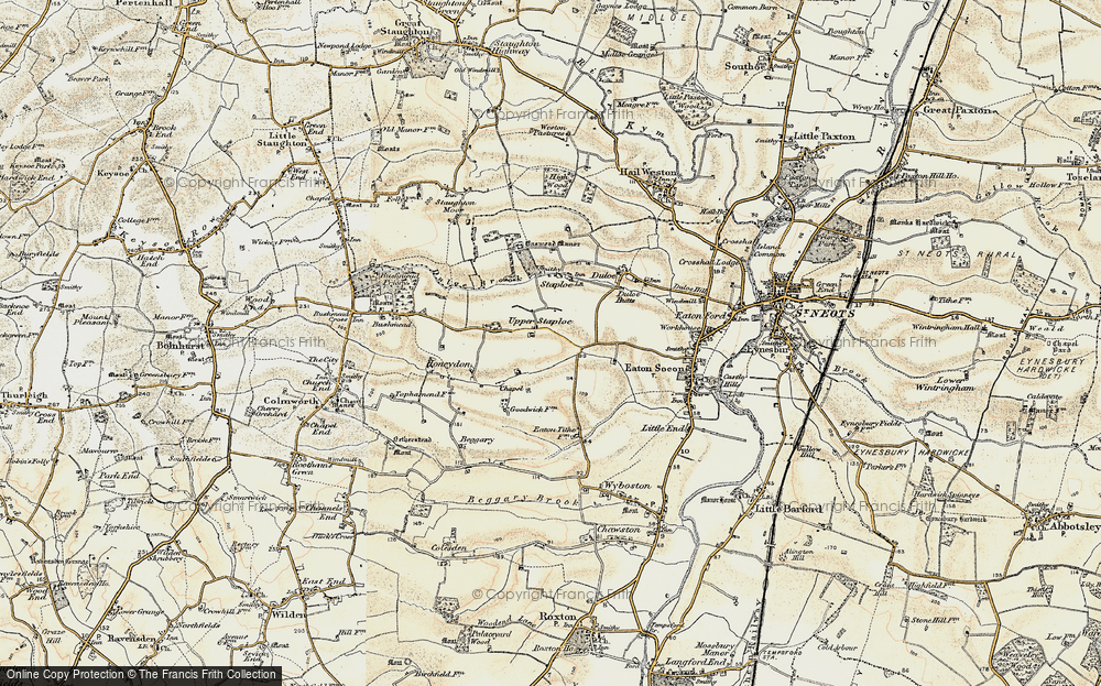 Old Map of Upper Staploe, 1898-1901 in 1898-1901