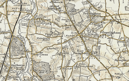 Old map of Upper Stoke in 1901-1902