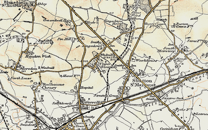 Old map of Upper Stratton in 1898-1899