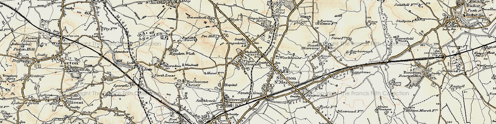Old map of Upper Stratton in 1898-1899