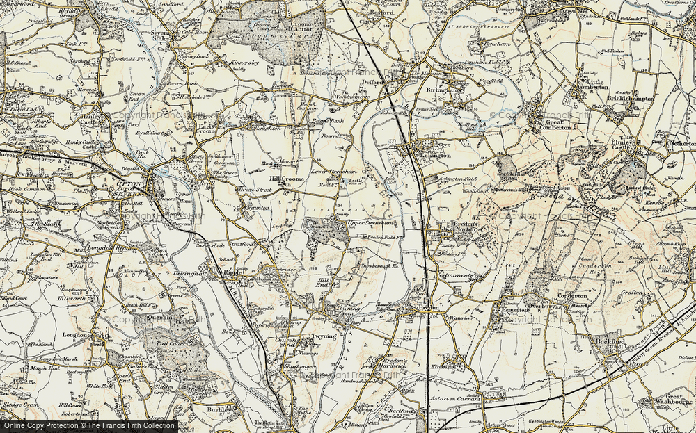 Old Map of Upper Strensham, 1899-1901 in 1899-1901