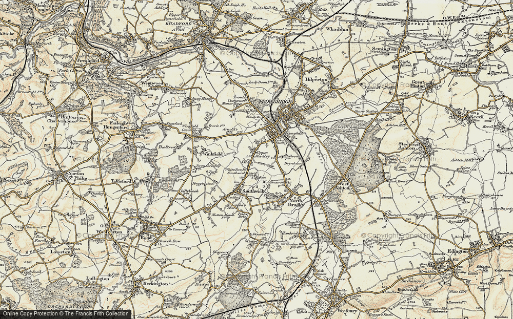 Old Map of Upper Studley, 1898-1899 in 1898-1899