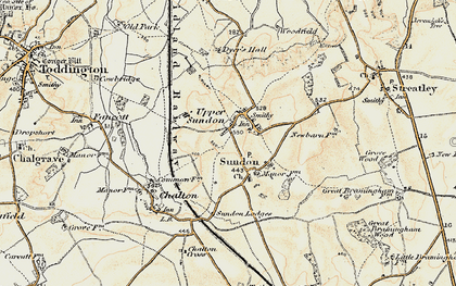 Old map of Upper Sundon in 1898-1899