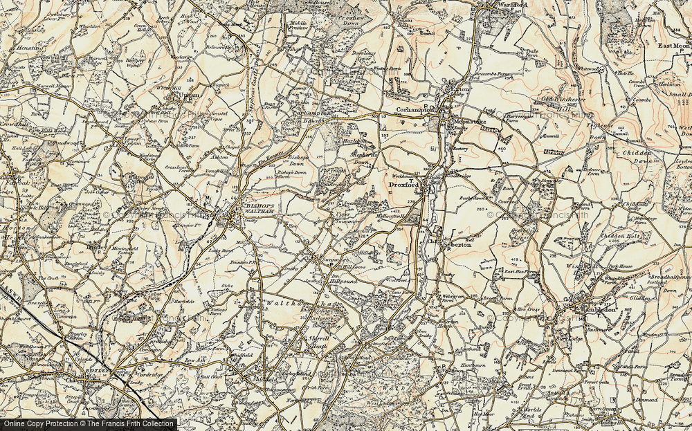 Old Map of Upper Swanmore, 1897-1900 in 1897-1900