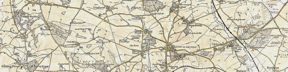 Old map of Abbotswood in 1899