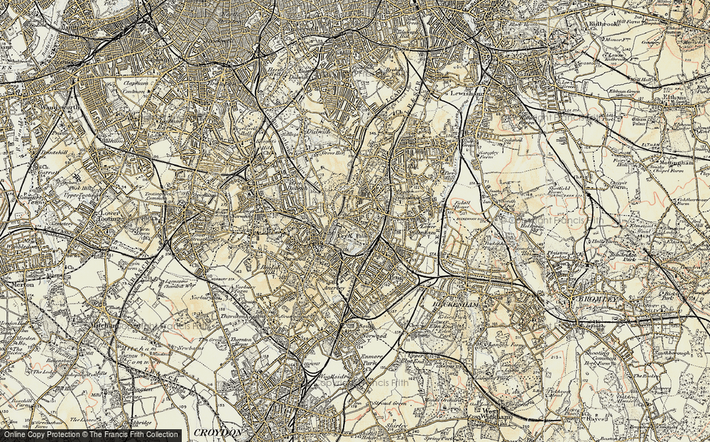 Old Map of Upper Sydenham, 1897-1902 in 1897-1902