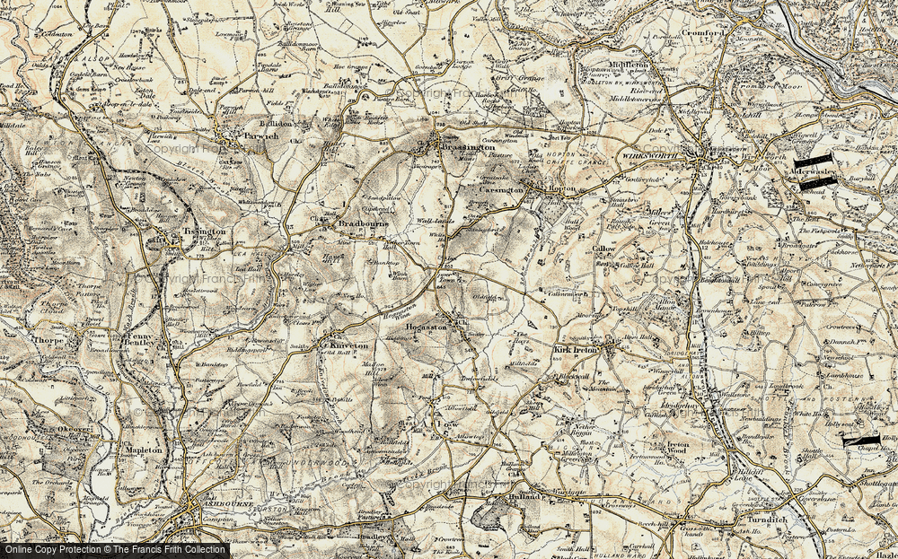 Old Map of Upper Town, 1902 in 1902