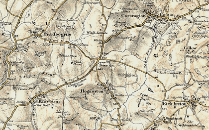 Old map of Upper Town in 1902