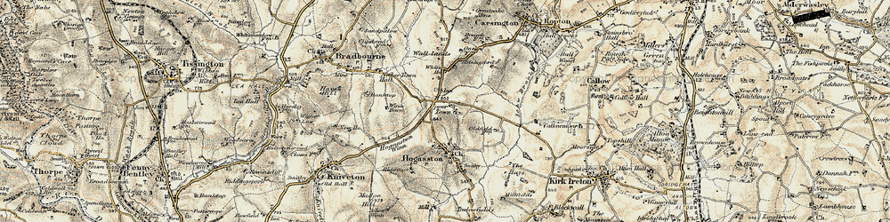 Old map of Upper Town in 1902
