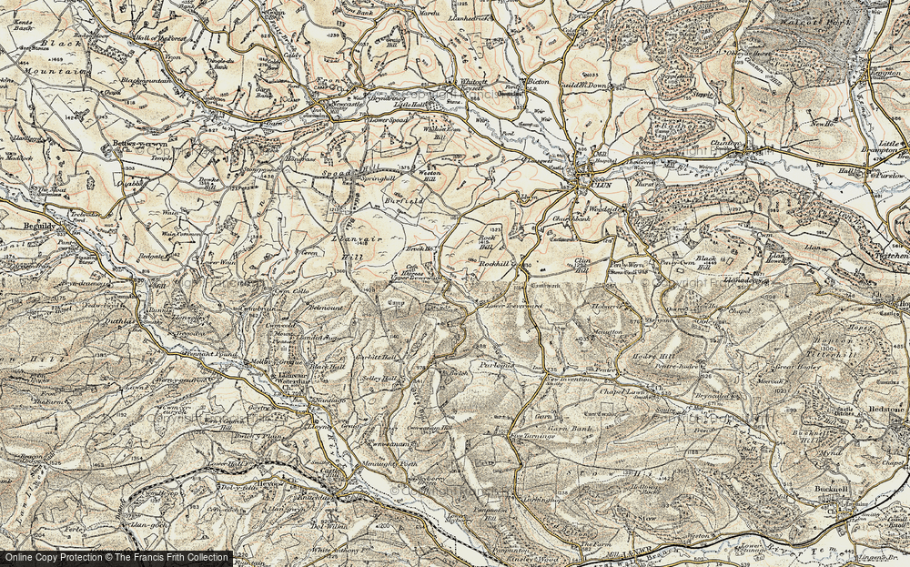 Old Map of Upper Treverward, 1901-1903 in 1901-1903