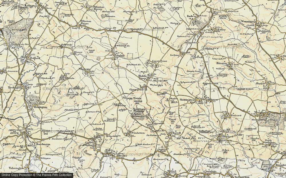 Old Map of Upper Tysoe, 1898-1901 in 1898-1901