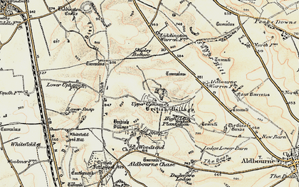 Old map of Upper Upham in 1897-1899