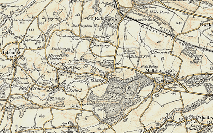 Old map of Upper Vobster in 1899