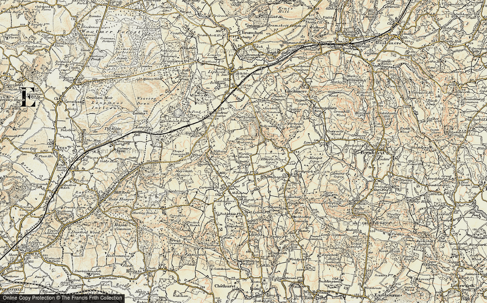 Old Map of Upper Wardley, 1897-1900 in 1897-1900