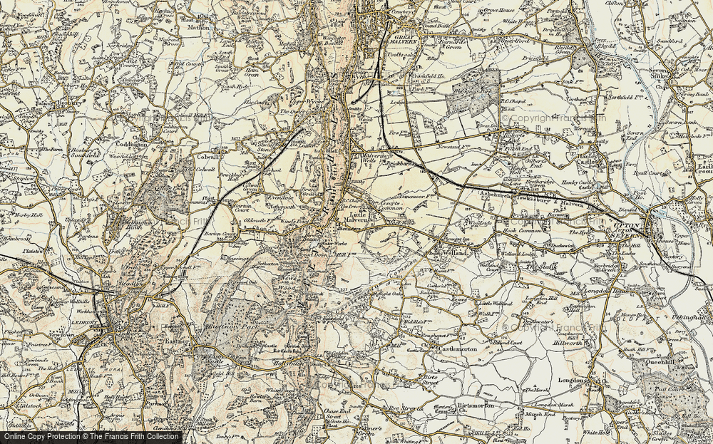 Old Map of Upper Welland, 1899-1901 in 1899-1901