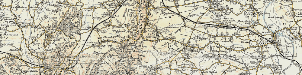 Old map of Upper Welland in 1899-1901