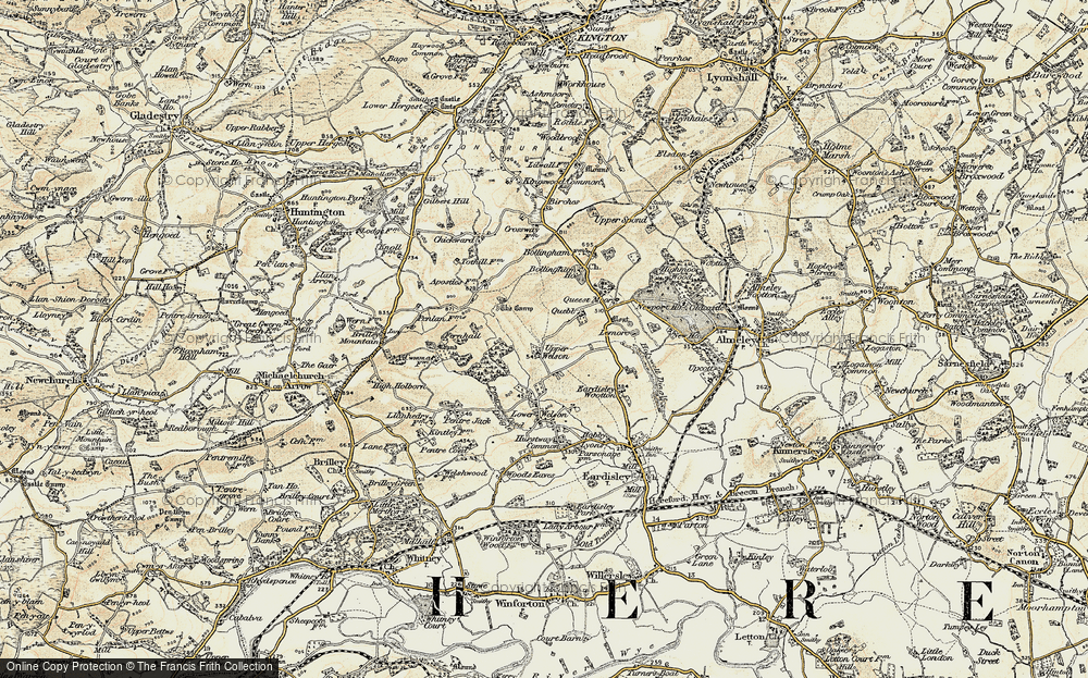 Old Map of Upper Welson, 1900-1901 in 1900-1901
