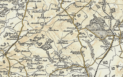 Old map of Upper Welson in 1900-1901