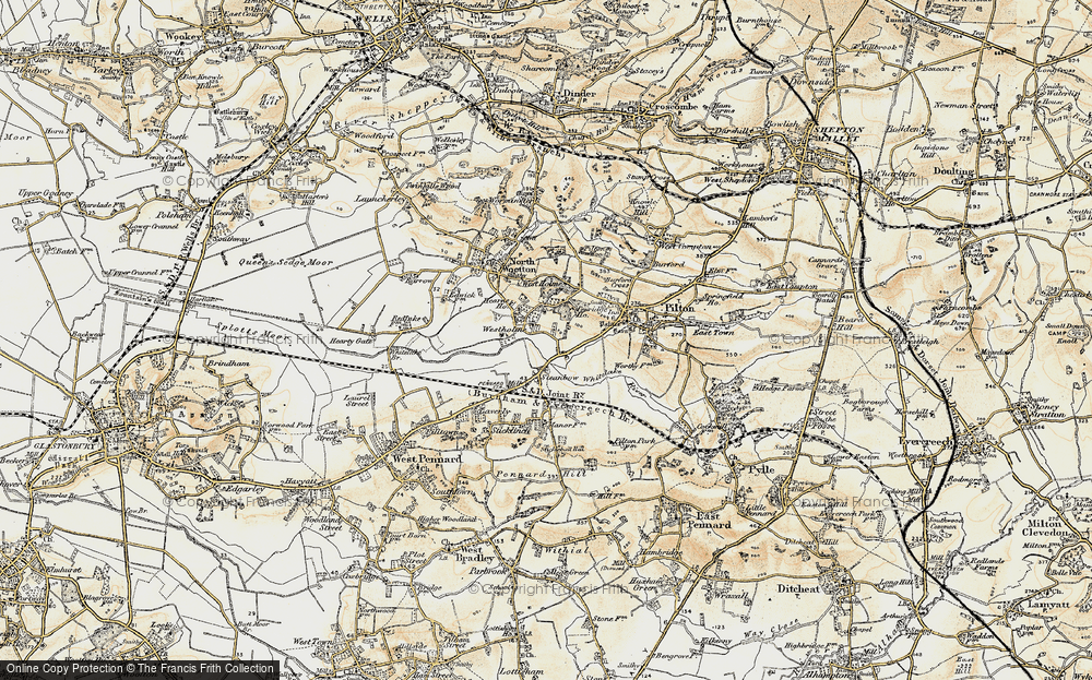 Old Map of Upper Westholme, 1899 in 1899