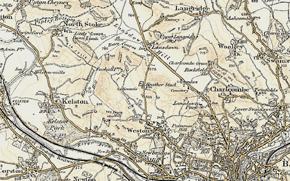 Old map of Beckford's Twr in 1899