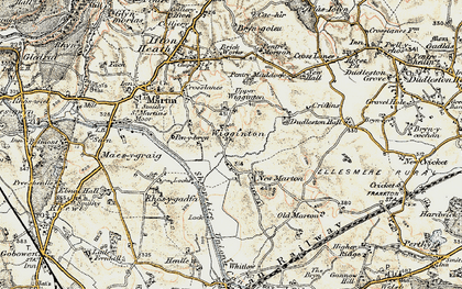 Old map of Upper Wigginton in 1902