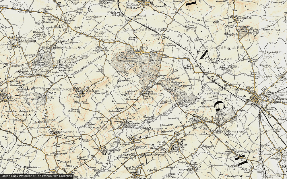 Old Map of Upper Winchendon, 1898 in 1898