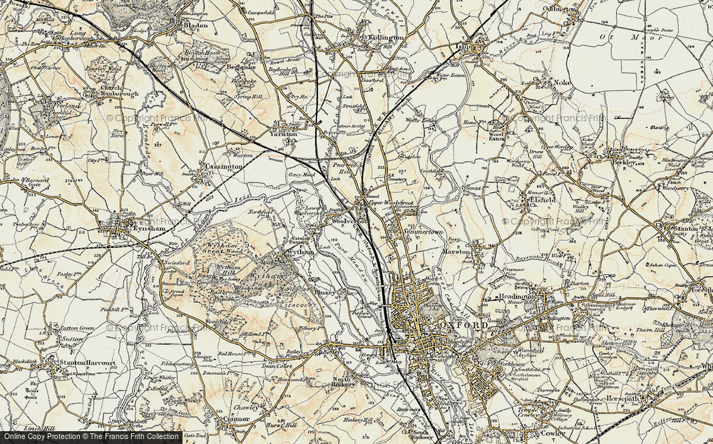 Old Map of Upper Wolvercote, 1898-1899 in 1898-1899