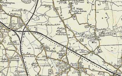 Old map of Upper Wolverton in 1899-1901