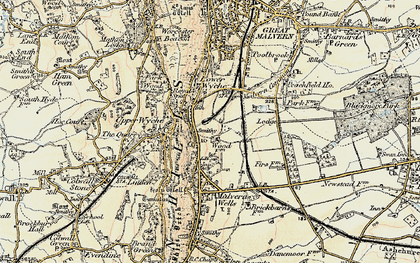 Old map of Upper Wyche in 1899-1901