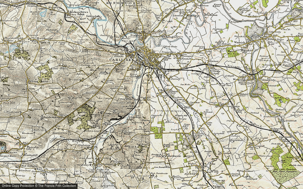 Old Map of Upperby, 1901-1904 in 1901-1904