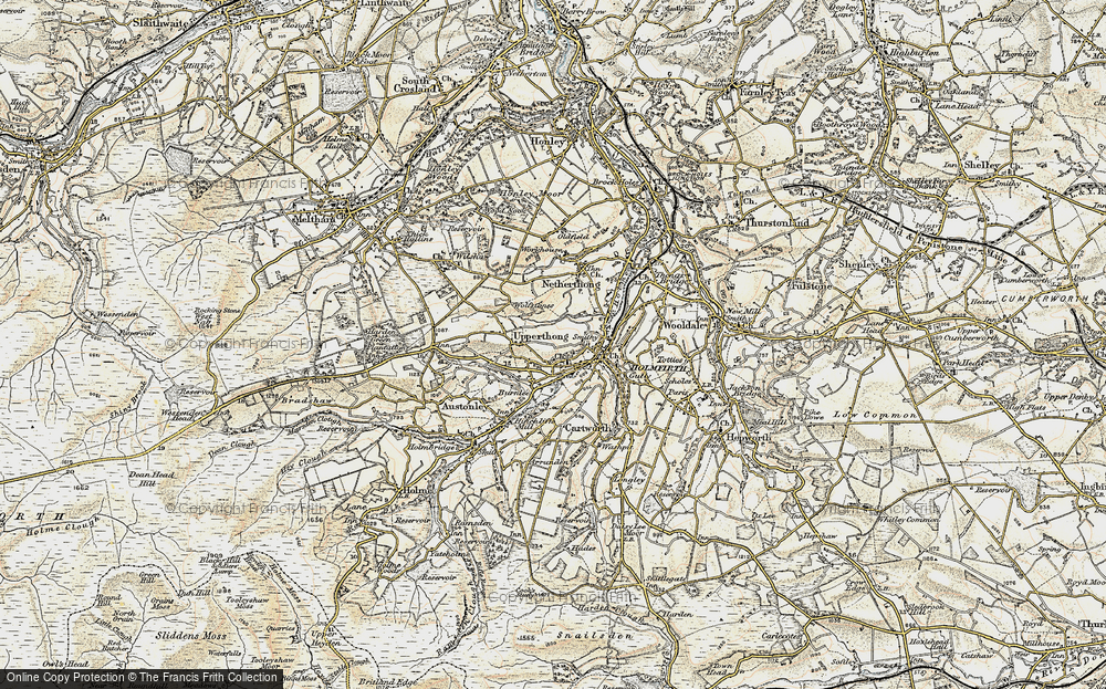 Old Map of Upperthong, 1903 in 1903