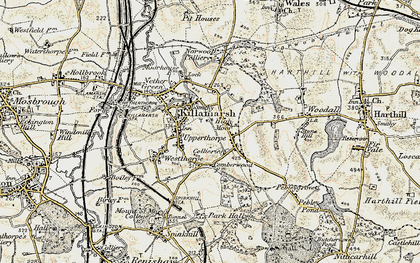 Old map of Upperthorpe in 1902-1903